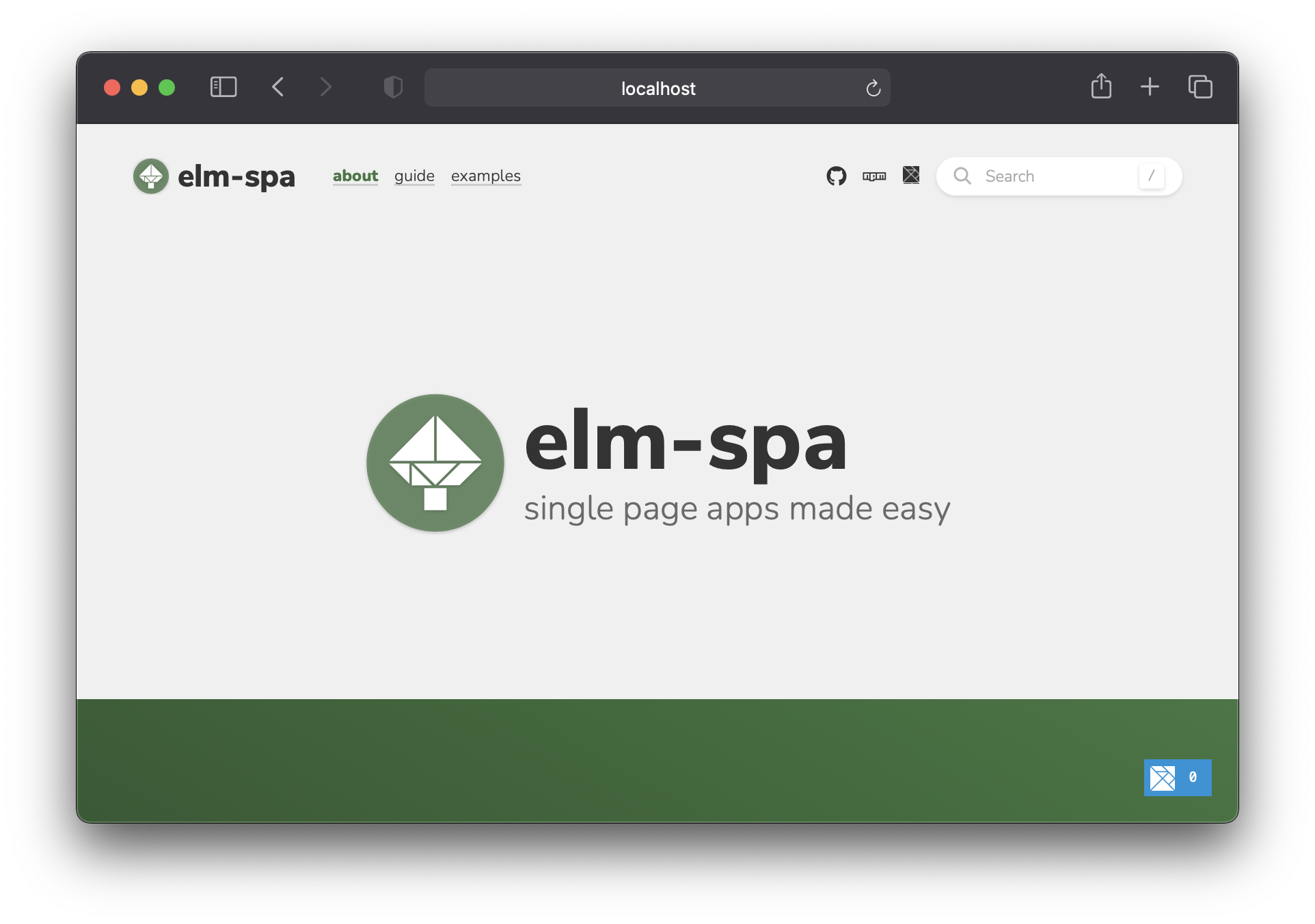 The new elm-spa homepage